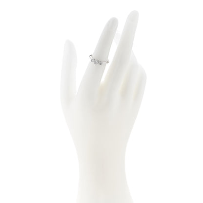 Tiffany Platinum Diamond Three Stone Milgrain Ring 50 5.5 2 of 5
