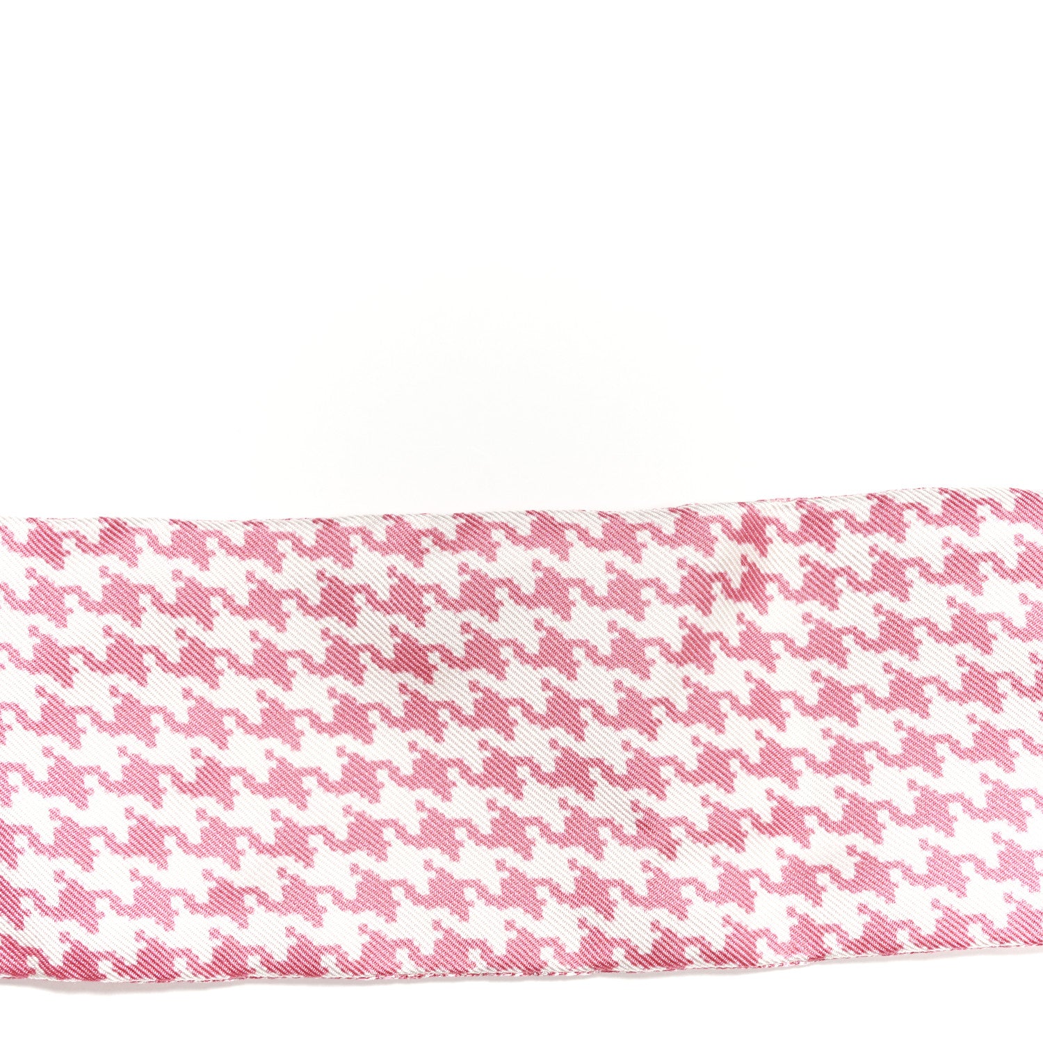 Christian Dior Silk Houndstooth Mitzah Scarf Pink 3 of 4