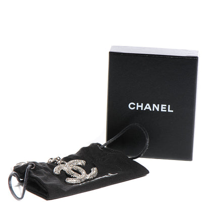 Chanel Crystal CC Key Chain Silver 5 of 5