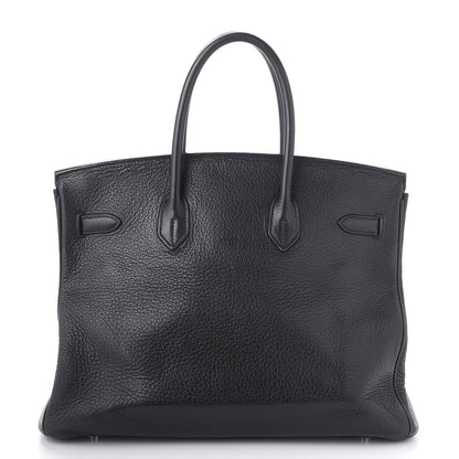 Hermes Taurillon Clemence Birkin 35 Black 4 of 44