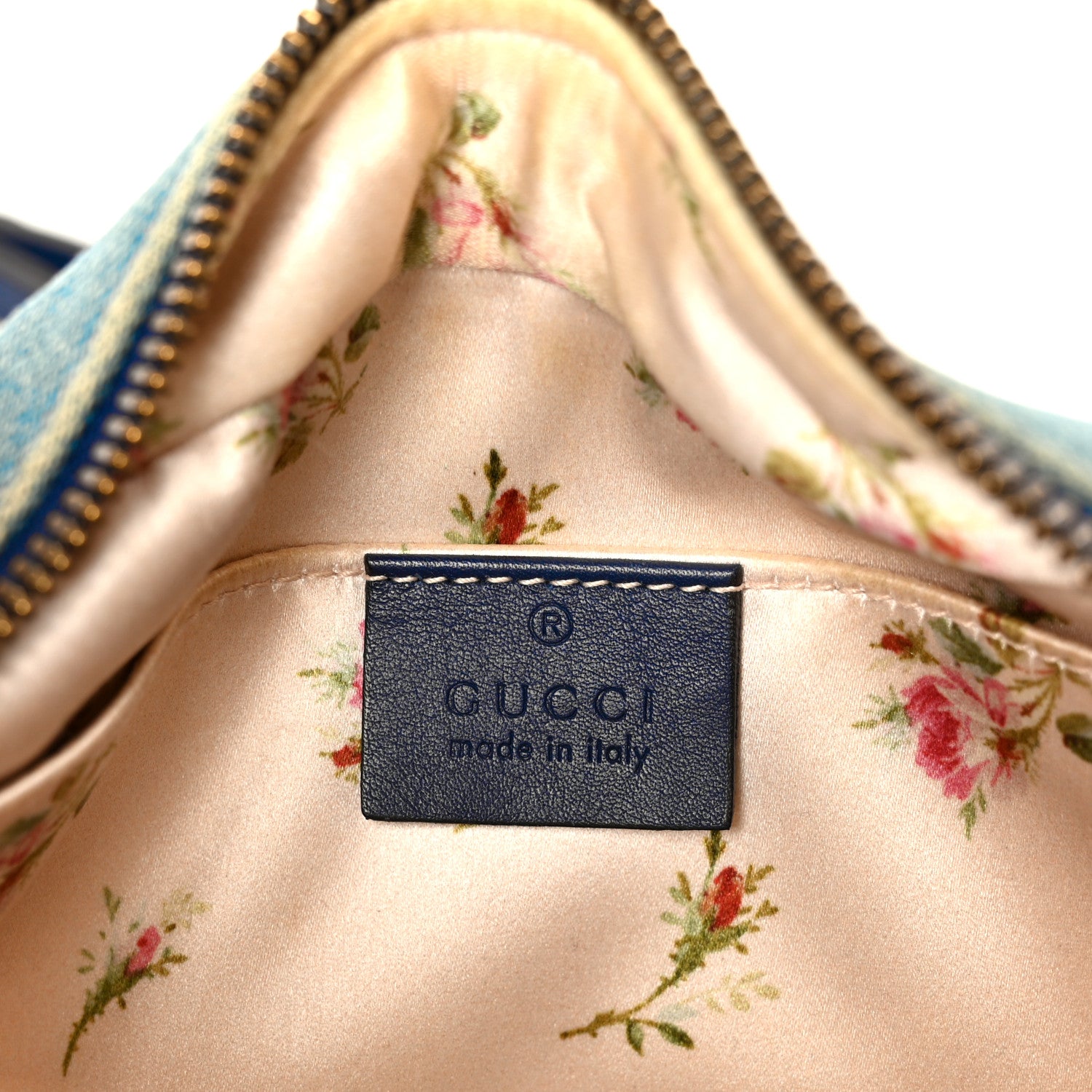 Gucci Denim Matelasse Small Pearly GG Marmont Chain Shoulder Bag Blue 6 of 11
