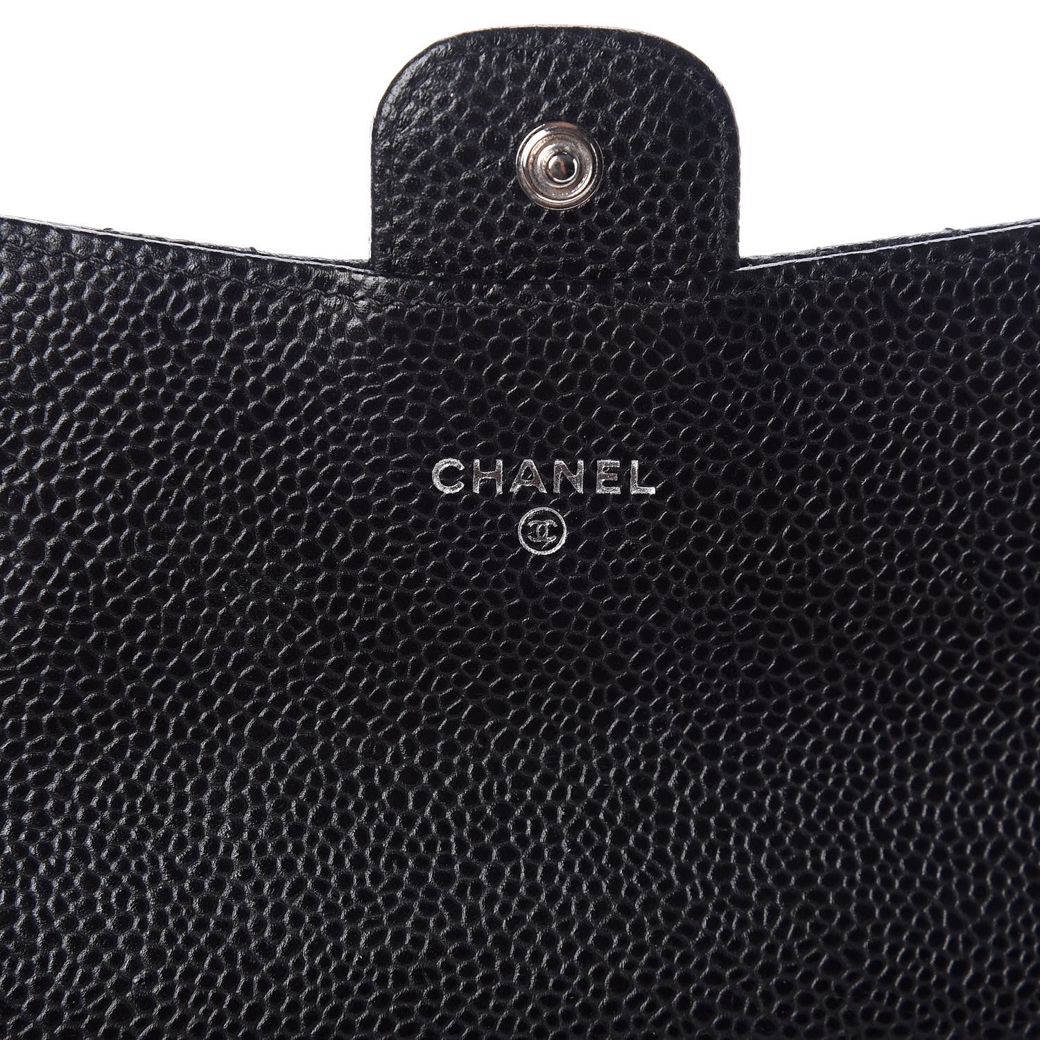 Chanel Caviar Quilted Large Gusset Flap Wallet Black 8 of 10