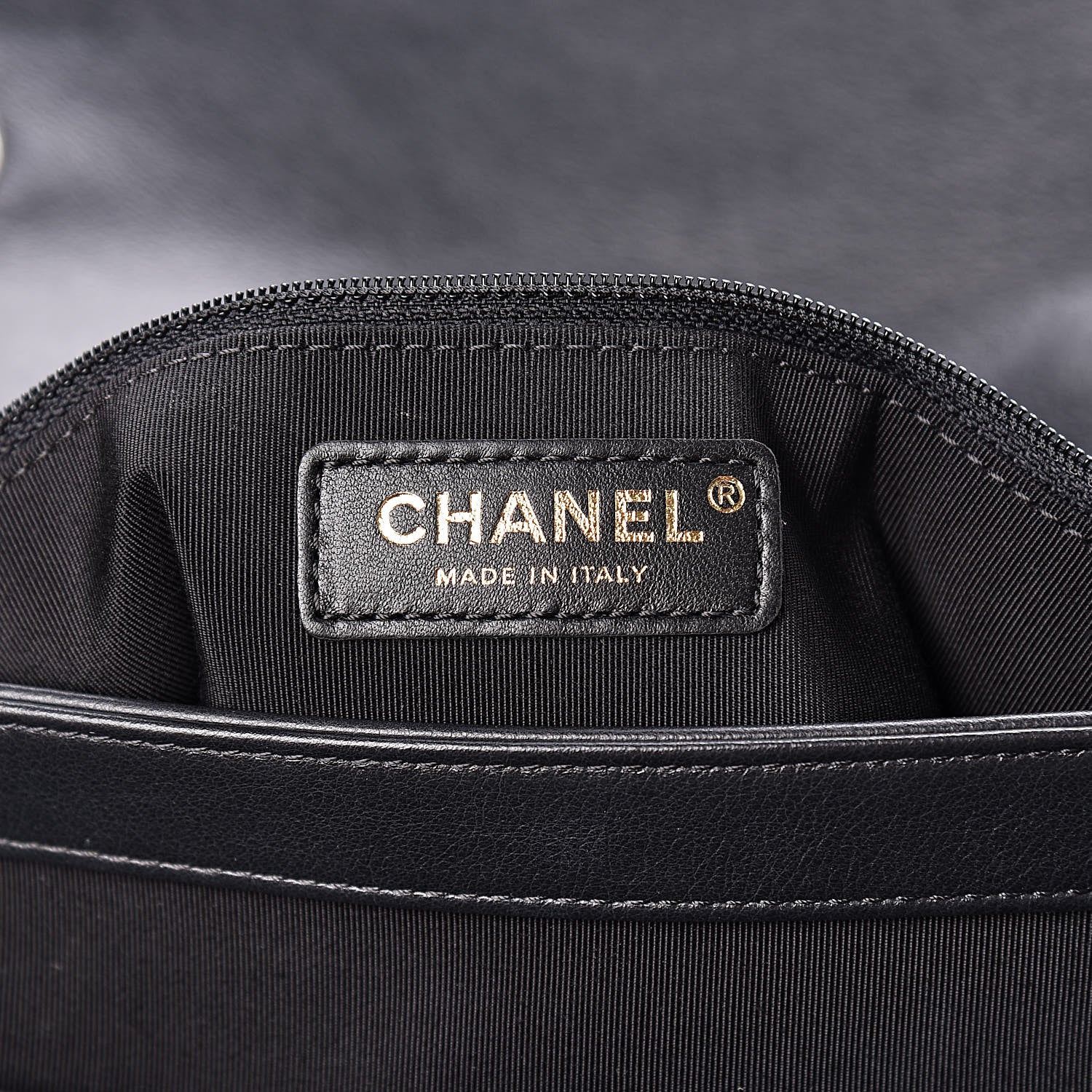 Chanel Grained Calfskin Chevron Stitched Medium Chic Top Handle Flap Black 6 of 10