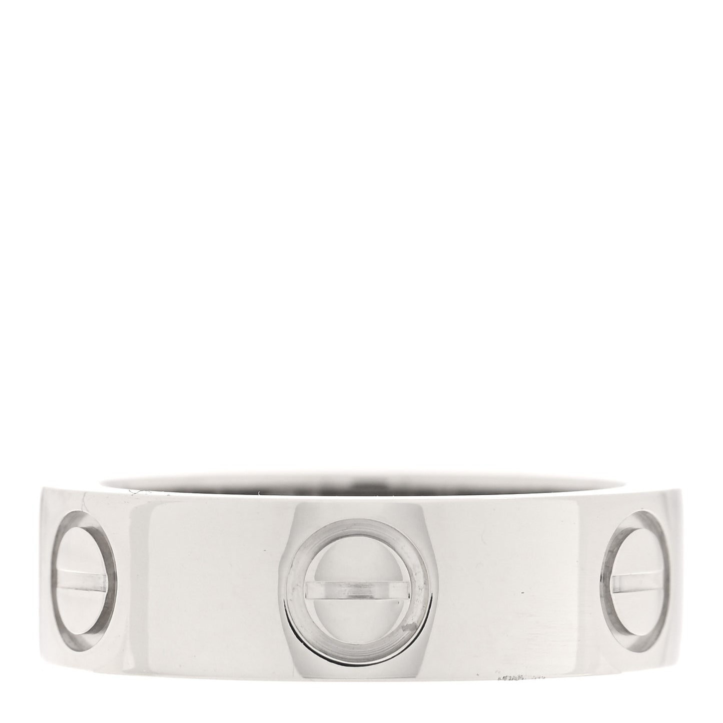Platinum 1 Diamond 5.5mm LOVE Ring 49 4.75