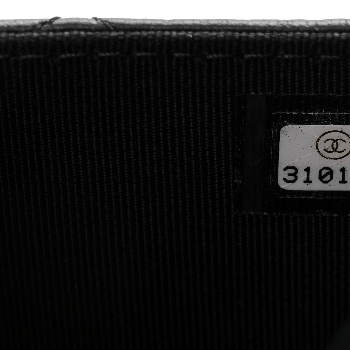 Lambskin Quilted Wallet On Chain WOC Black