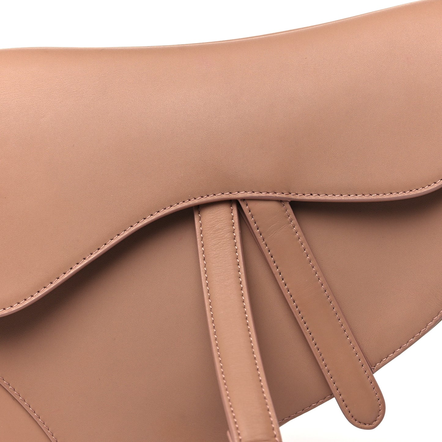 Ultra Matte Calfskin Saddle Bag Blush