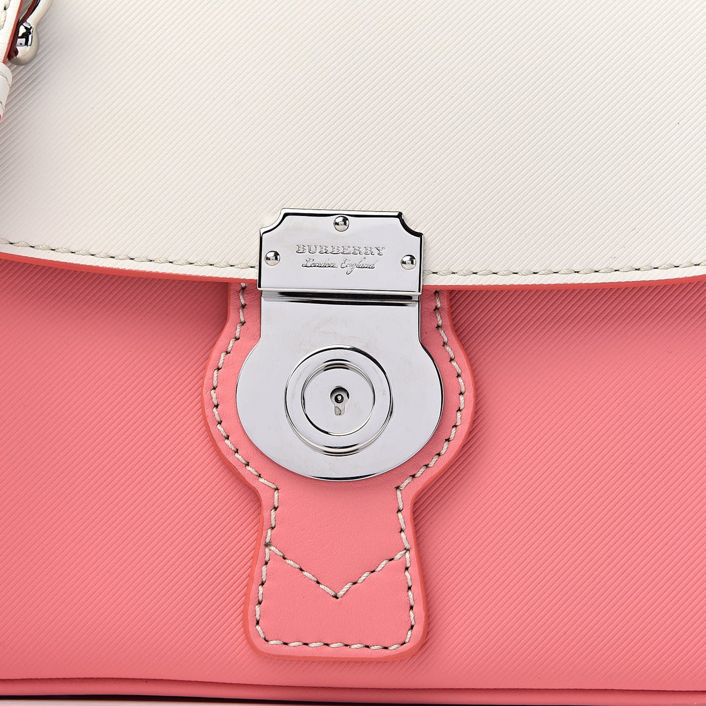 Trench Calfskin Small DK88 Top Handle Bag Sugar Pink Natural