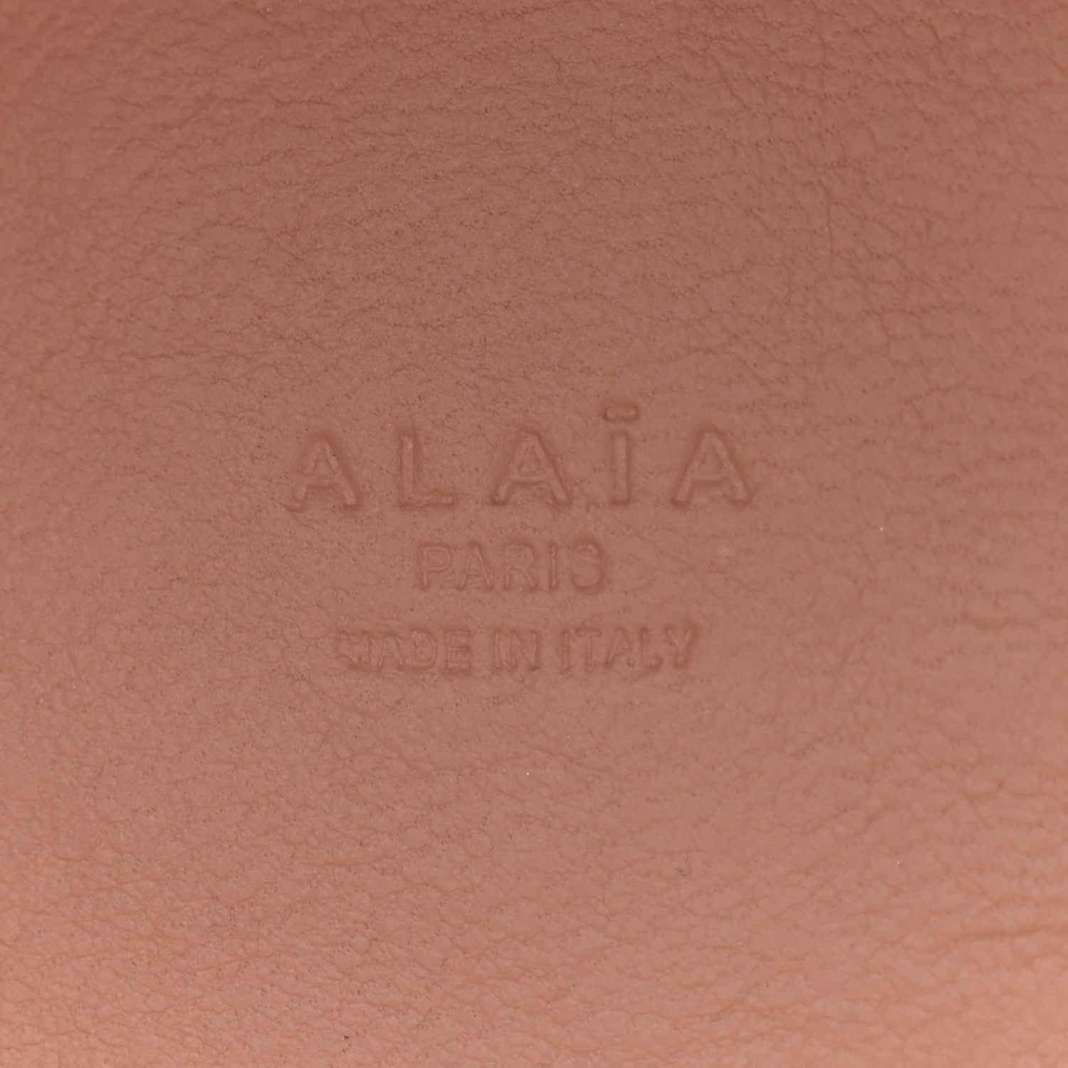 Alaia Lizard Embossed Calfskin Flower Applique Bucket Bag White 7 of 17