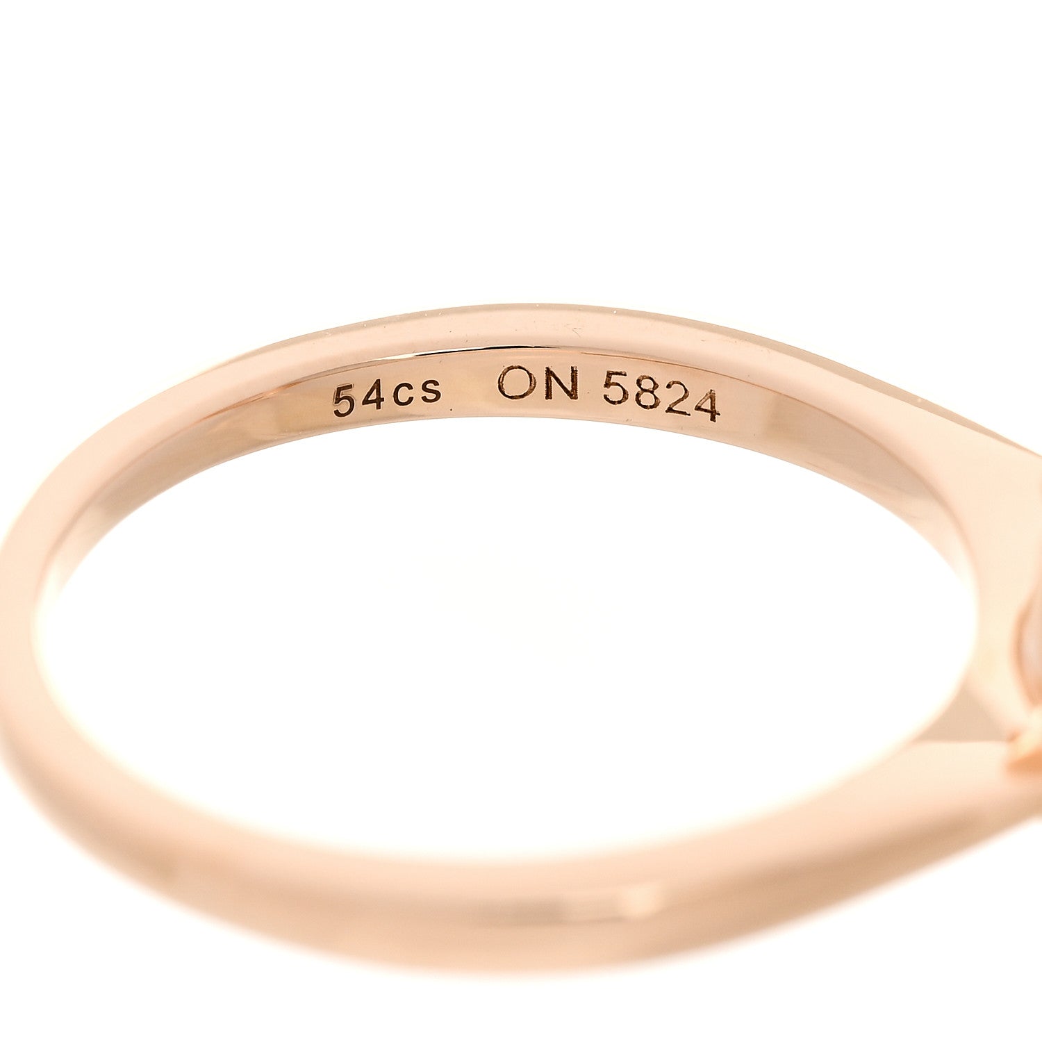 Cartier 18K Pink Gold Diamond Rose Quartz Inde Mysterieuse Ring 54 6.75 6 of 6