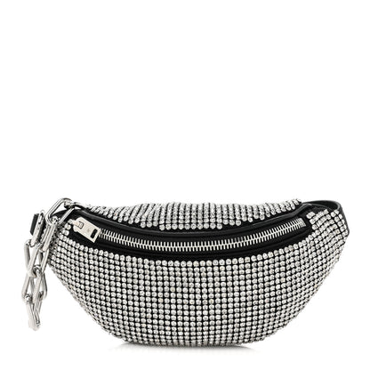 Alexander Wang Rhinestone Mesh Mini Attica Belt Bag Black 1 of 8