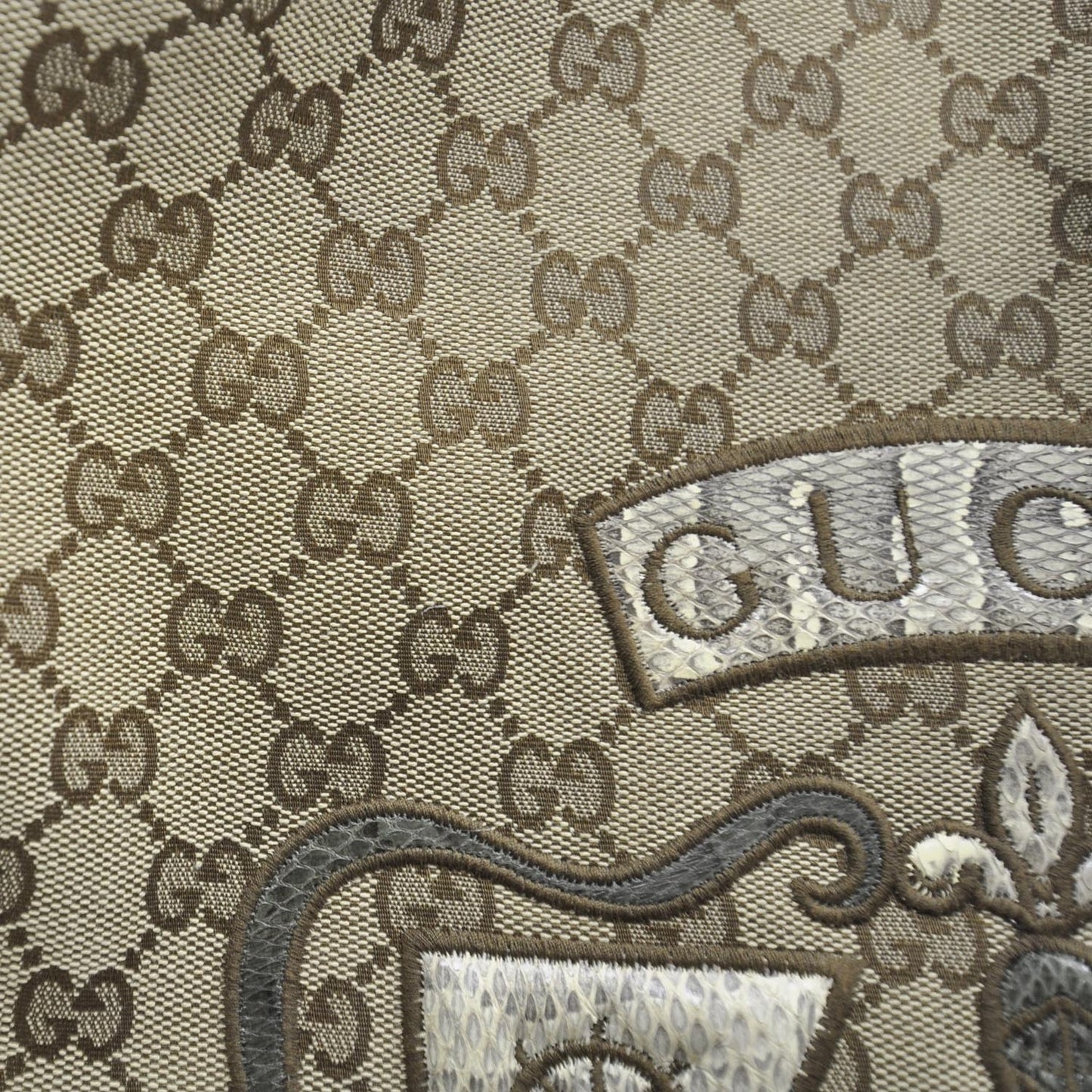 Monogram Large Crest Patchwork Embroidered Indy