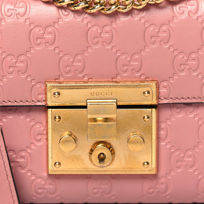Gucci Guccissima Small Padlock Shoulder Bag Rose Baby Candy 8 of 12