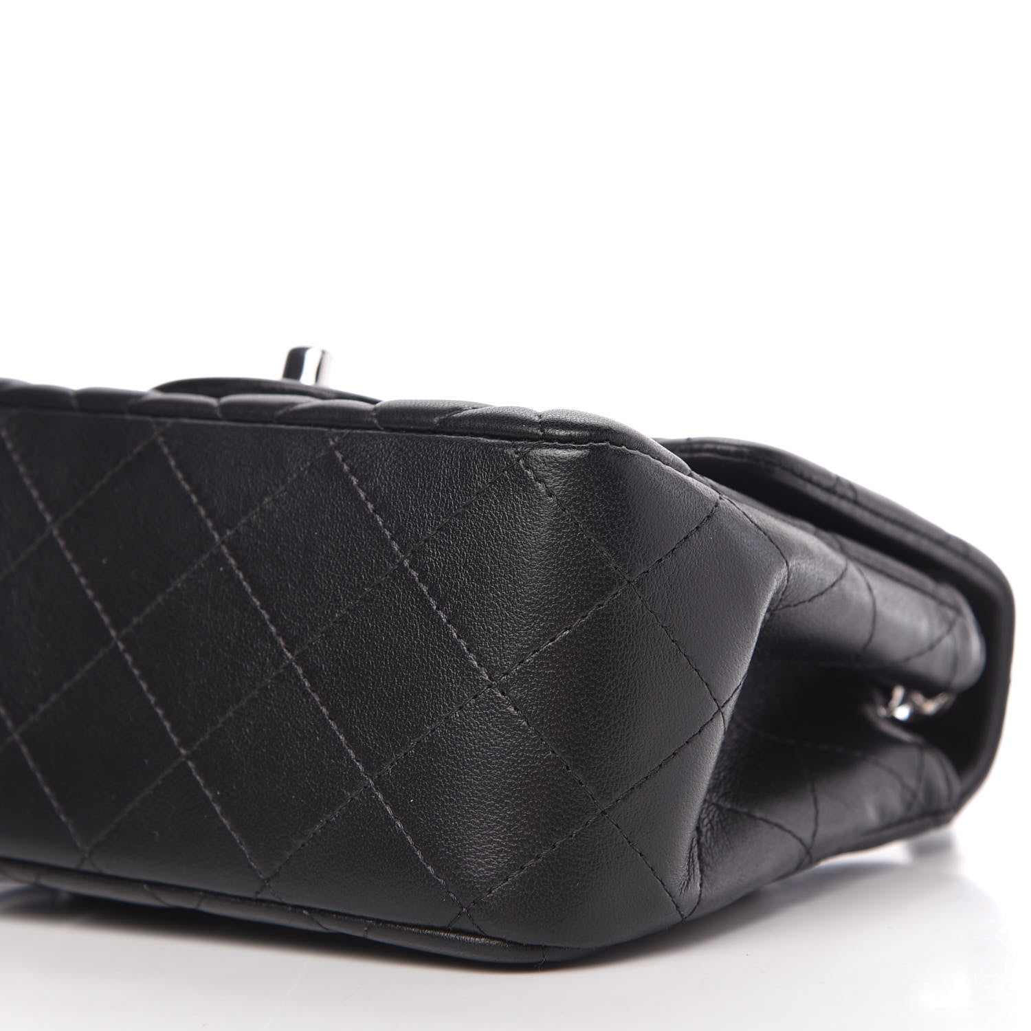 Chanel Lambskin Quilted Mini Square Flap Black 7 of 10
