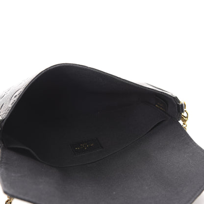 Louis Vuitton Empreinte Pochette Felicie Chain Wallet Black 5 of 14