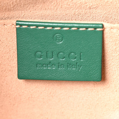 Gucci Calfskin Matelasse Small GG Marmont Chain Shoulder Bag Emerald Green 6 of 11