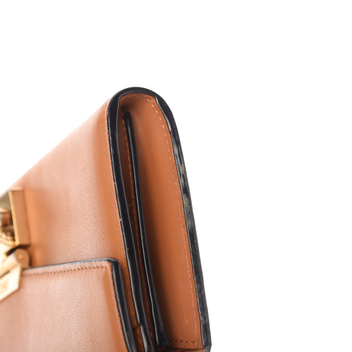 MCM Calfskin Large Patricia Wallet On Chain Cognac 10 of 10