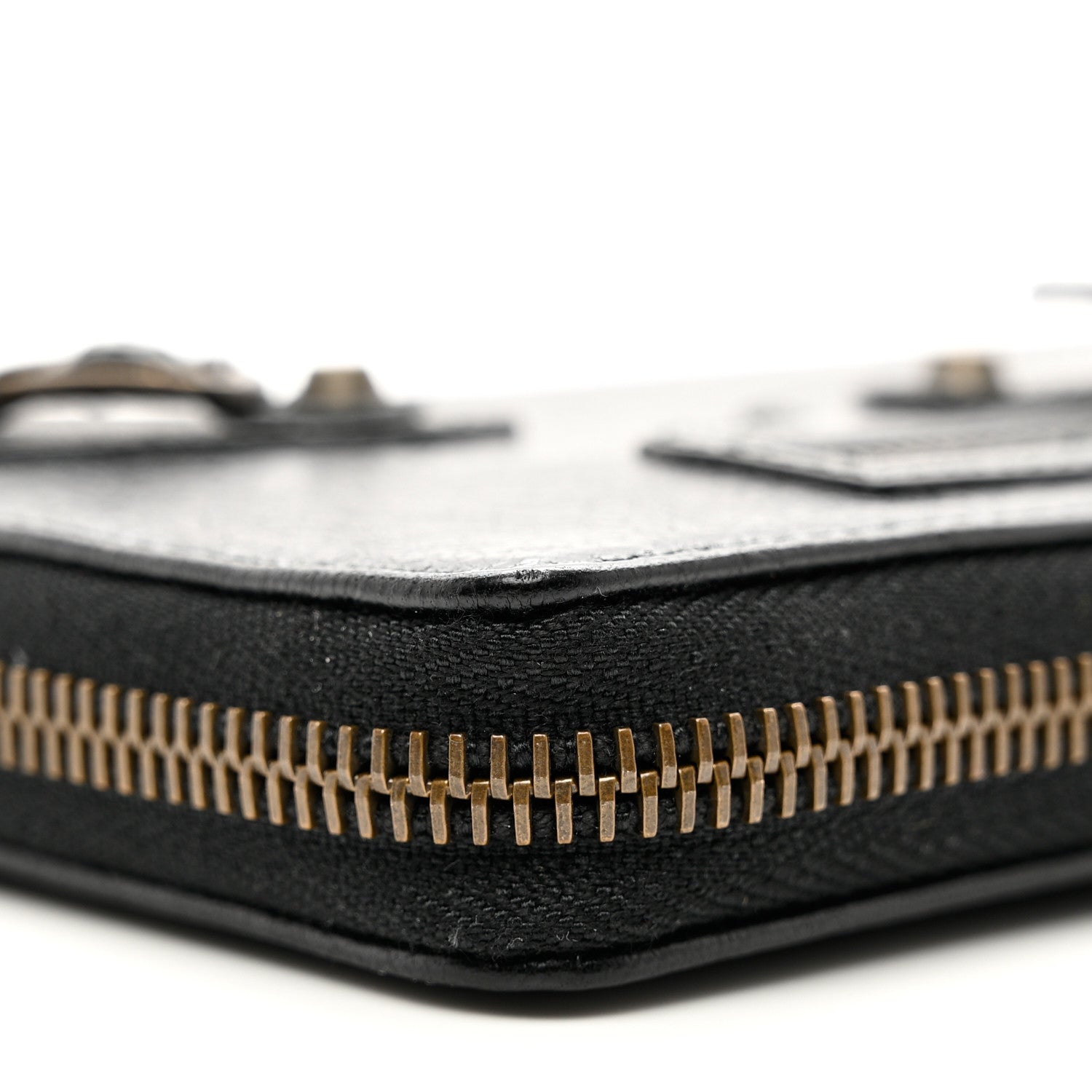 Balenciaga Agneau Classic Hardware Continental Zip Around Wallet Black 8 of 9
