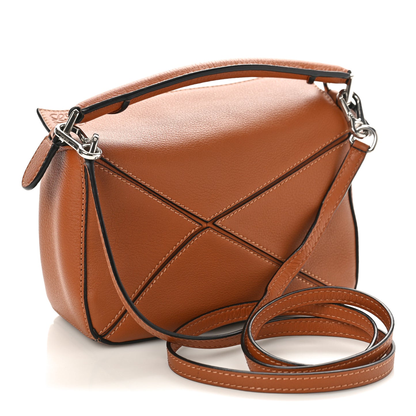 Calfskin Mini Puzzle Bag Tan