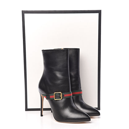 Gucci Nappa Sylvie Ankle Boots 39 Black 10 of 10