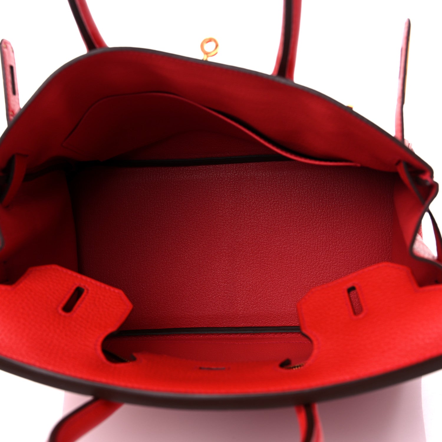 Hermes Taurillon Clemence Birkin 30 Rouge Tomate 5 of 10