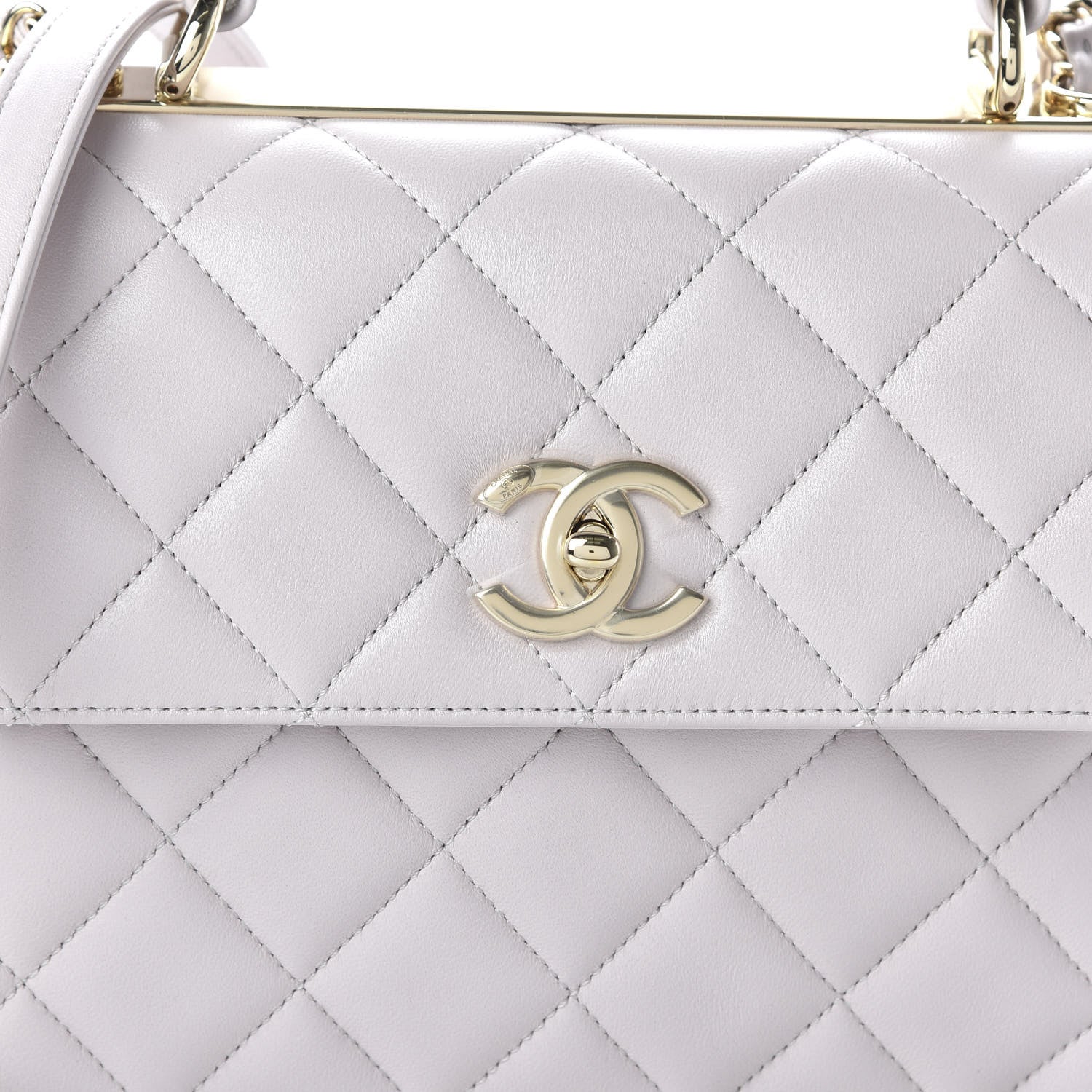 Chanel Lambskin Quilted Small Trendy CC Flap Dual Handle Bag Lilas Lilac 8 of 12