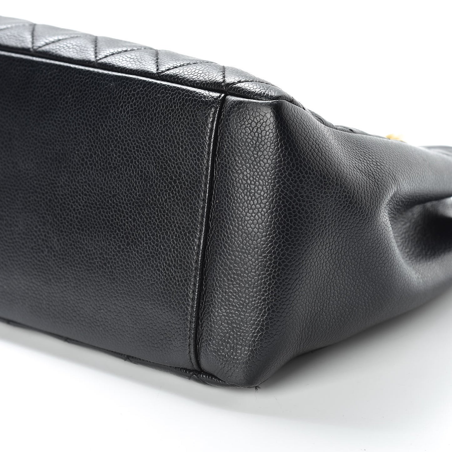 Caviar Quilted Grand Shopping Tote GST Black