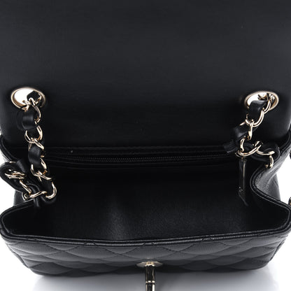 Chanel Lambskin Quilted Mini Square Flap Black 5 of 11