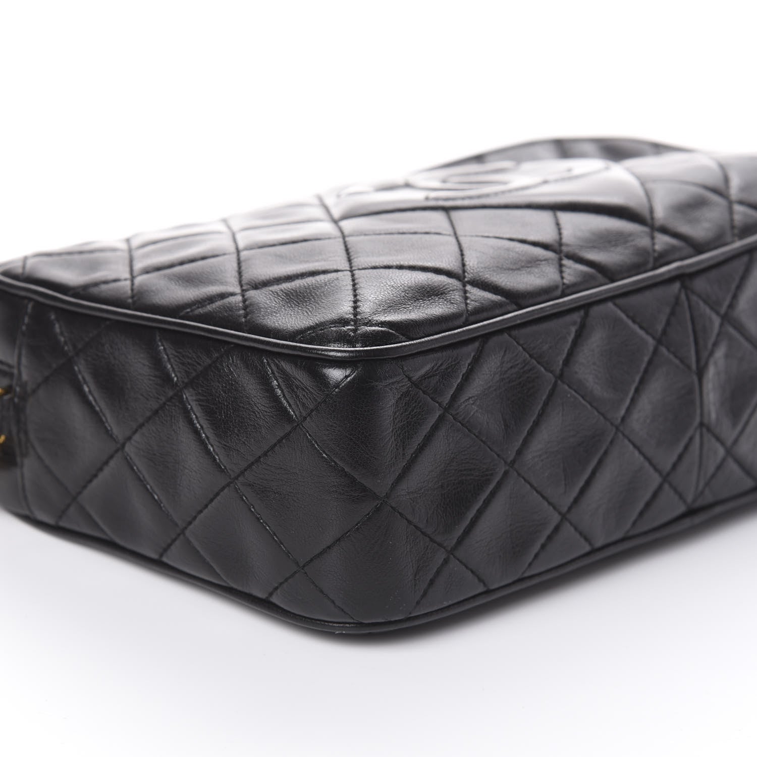 Chanel Lambskin Quilted Tassel Camera Case Black 9 of 10