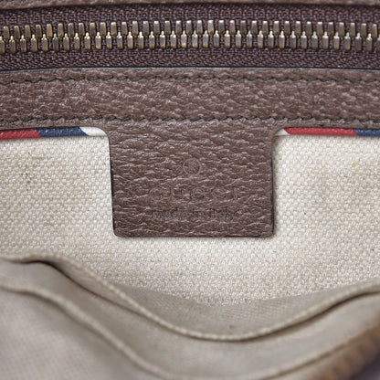 Gucci Soft GG Supreme Monogram Courrier Web Medium Flat Messenger Bag Beige New Acero Multicolor 6 of 12