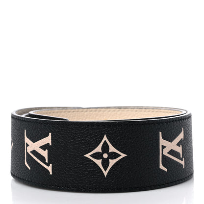 Louis Vuitton Empreinte Monogram Bandouliere Shoulder Strap Black Beige 2 of 6
