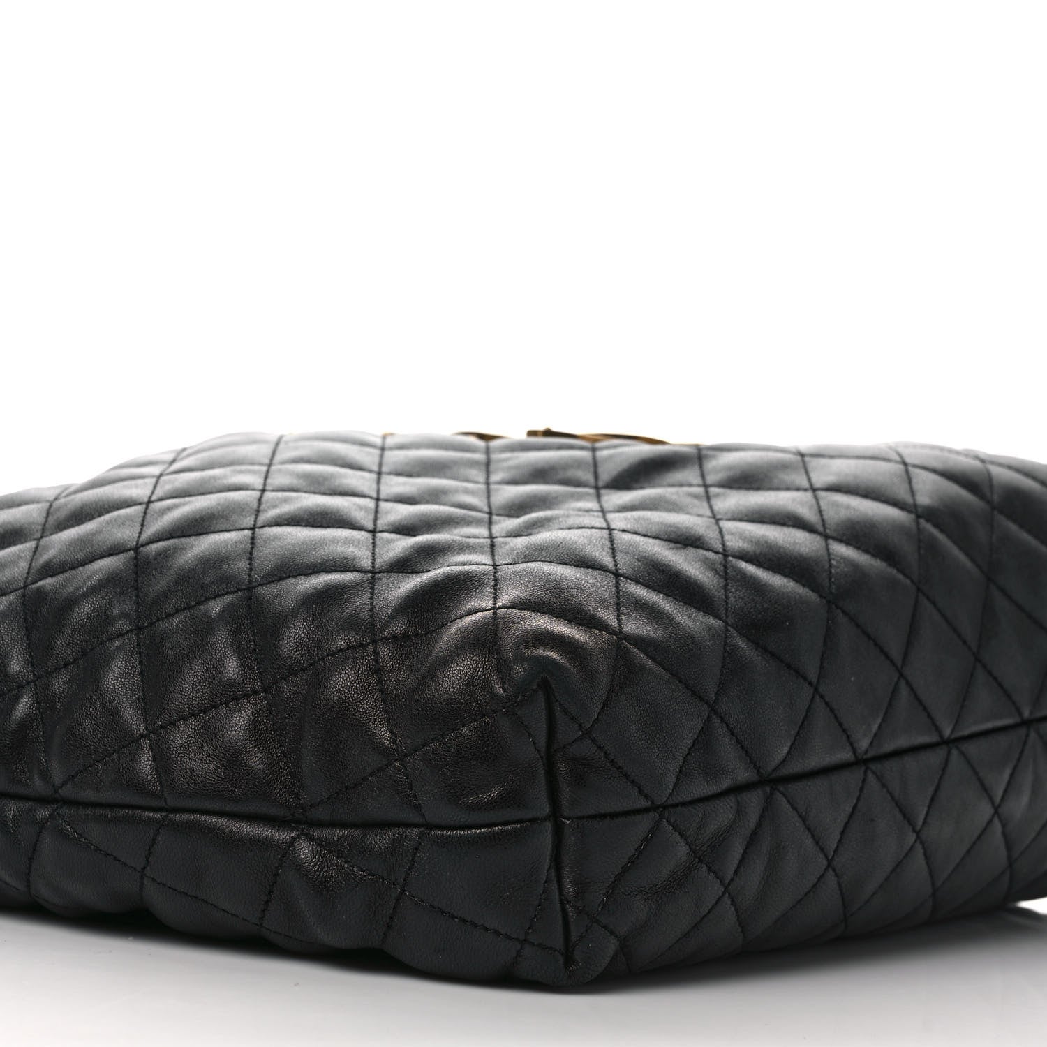 Saint Laurent Lambskin Quilted Maxi Icare Shopping Tote Black 8 of 10