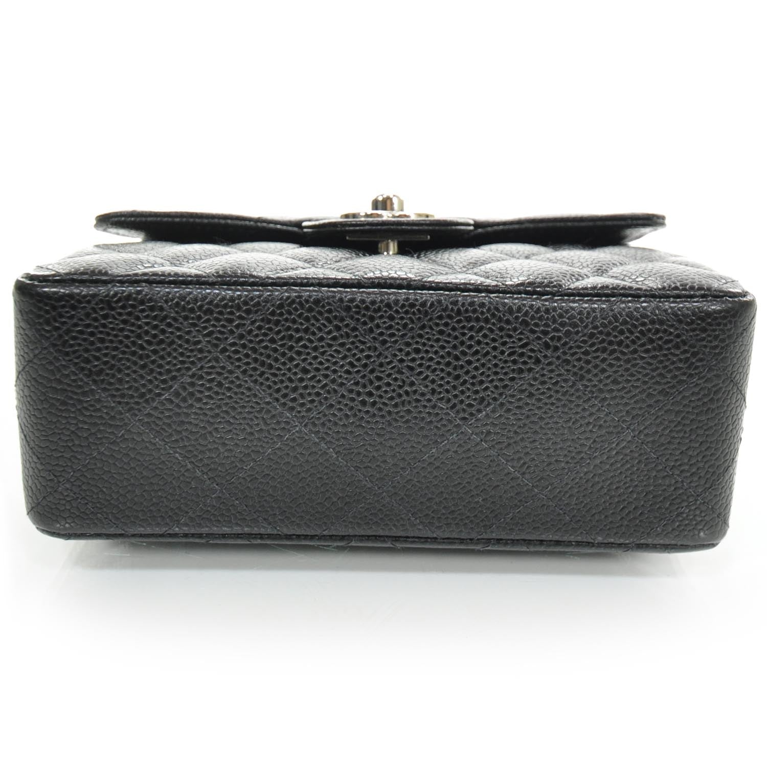 Chanel Caviar Quilted Mini Flap Black SHW 4 of 12