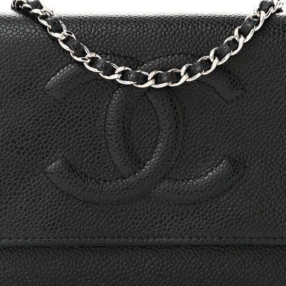 Chanel Caviar Timeless CC Wallet on Chain WOC Black 9 of 12