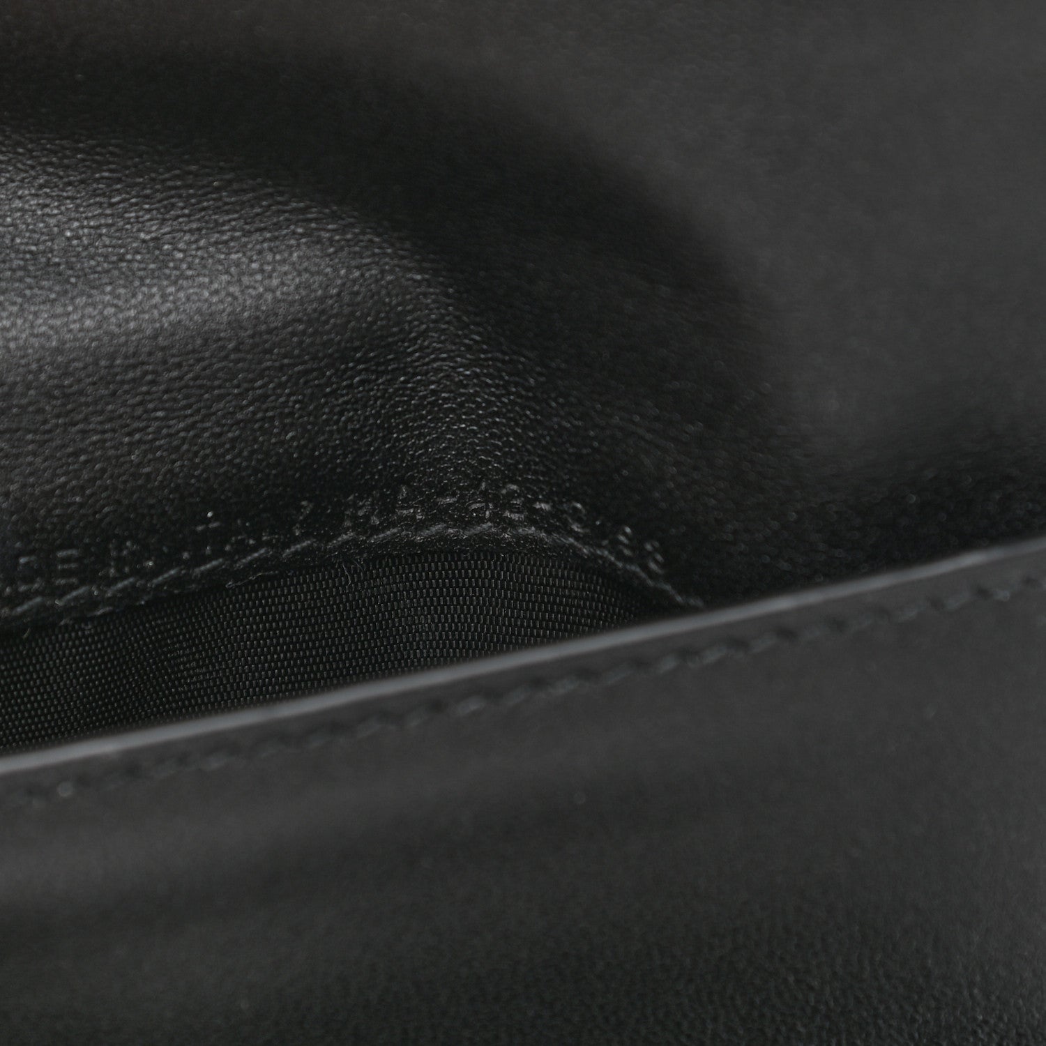 Christian Dior Grained Calfskin Saddle Wallet Lotus Black 8 of 10