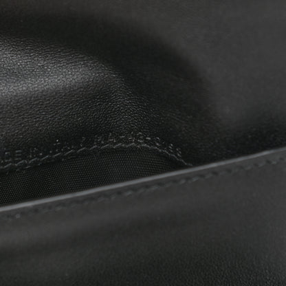 Christian Dior Grained Calfskin Saddle Wallet Lotus Black 8 of 10