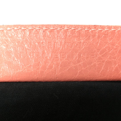 Balenciaga Agneau Stadio Ruban Viscose Navy Cabas XS Rose Ballerine 7 of 10
