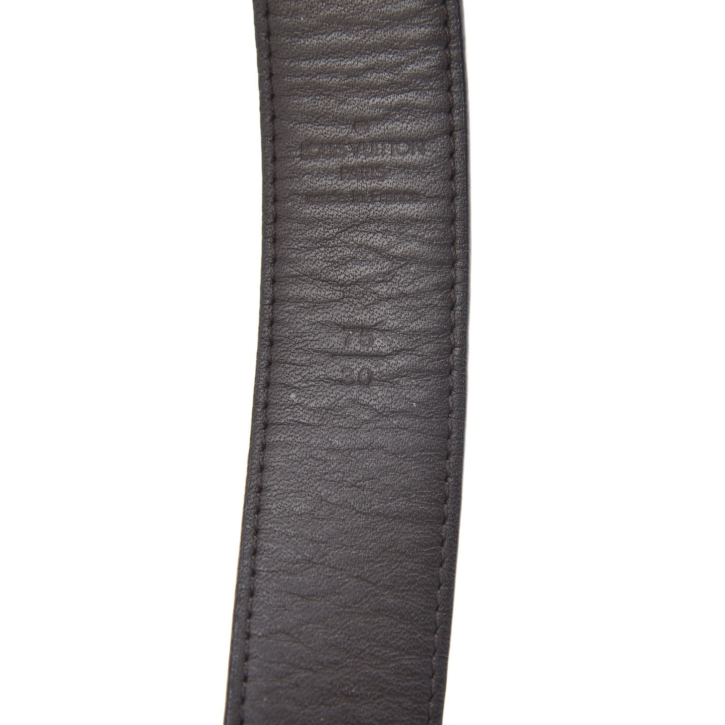 Damier Ebene LV Paris Buckle Belt 75 30 Gold