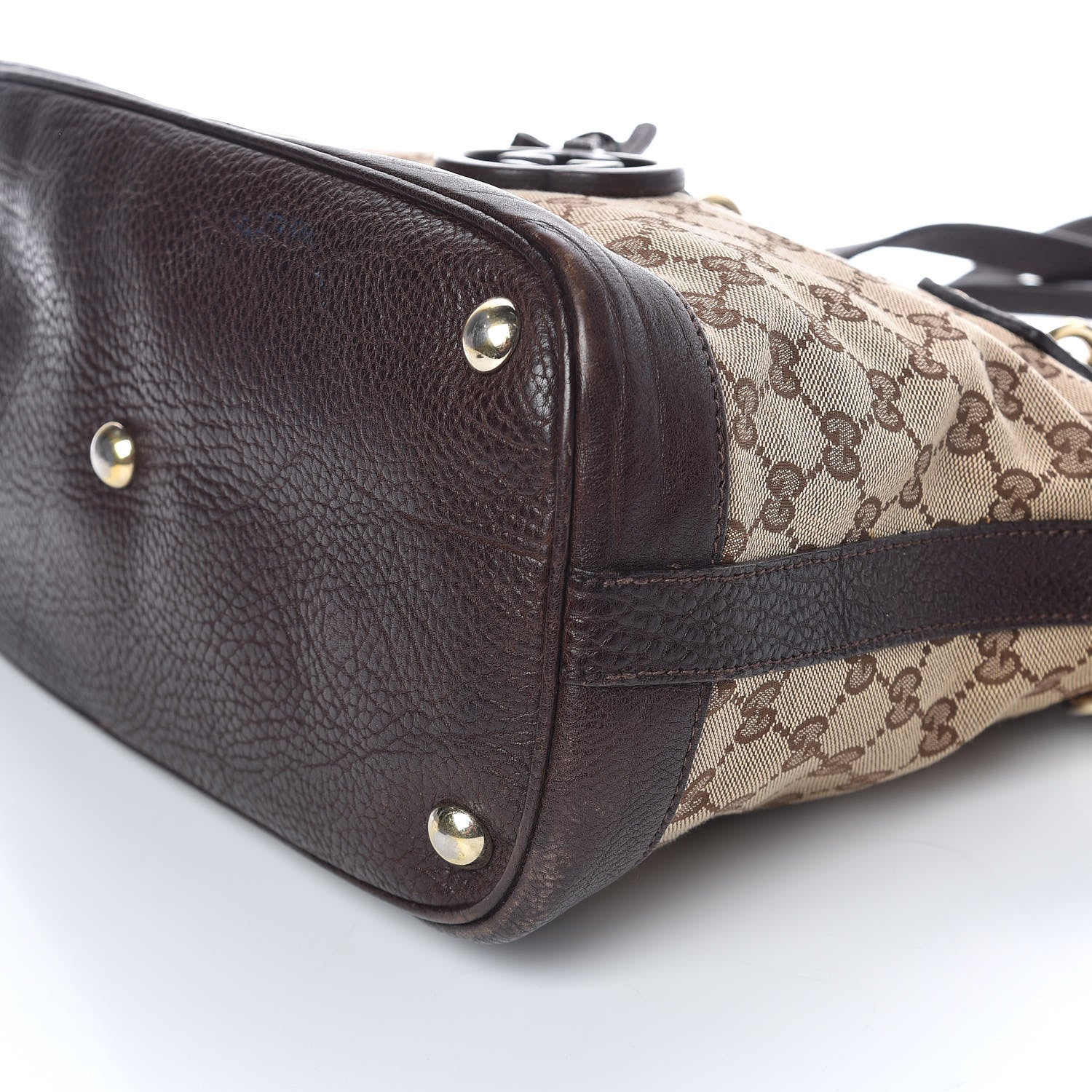 Gucci Monogram Medium Top Handle Bag Brown 7 of 11