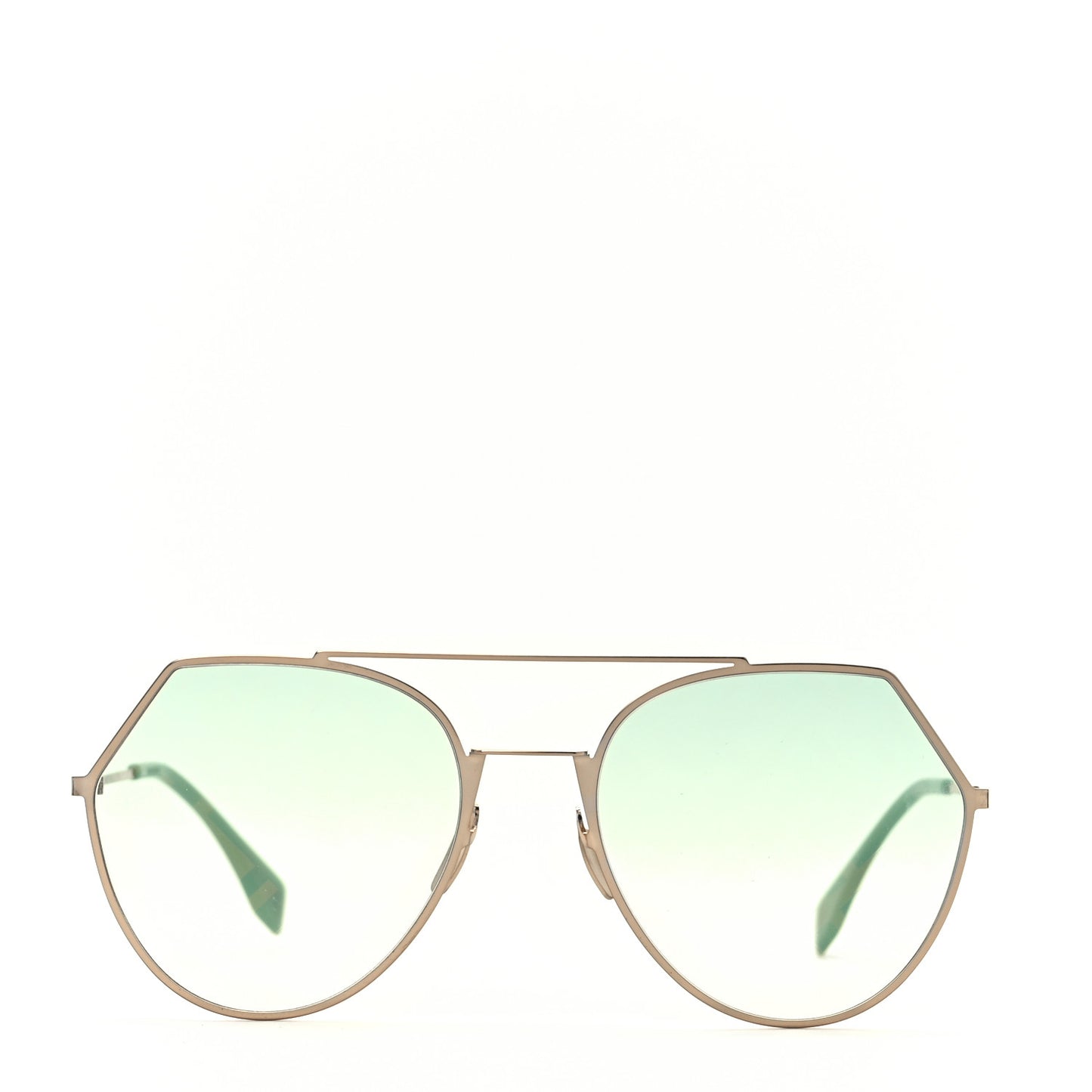 Metal Geometric Sunglasses FF 0194/S Green