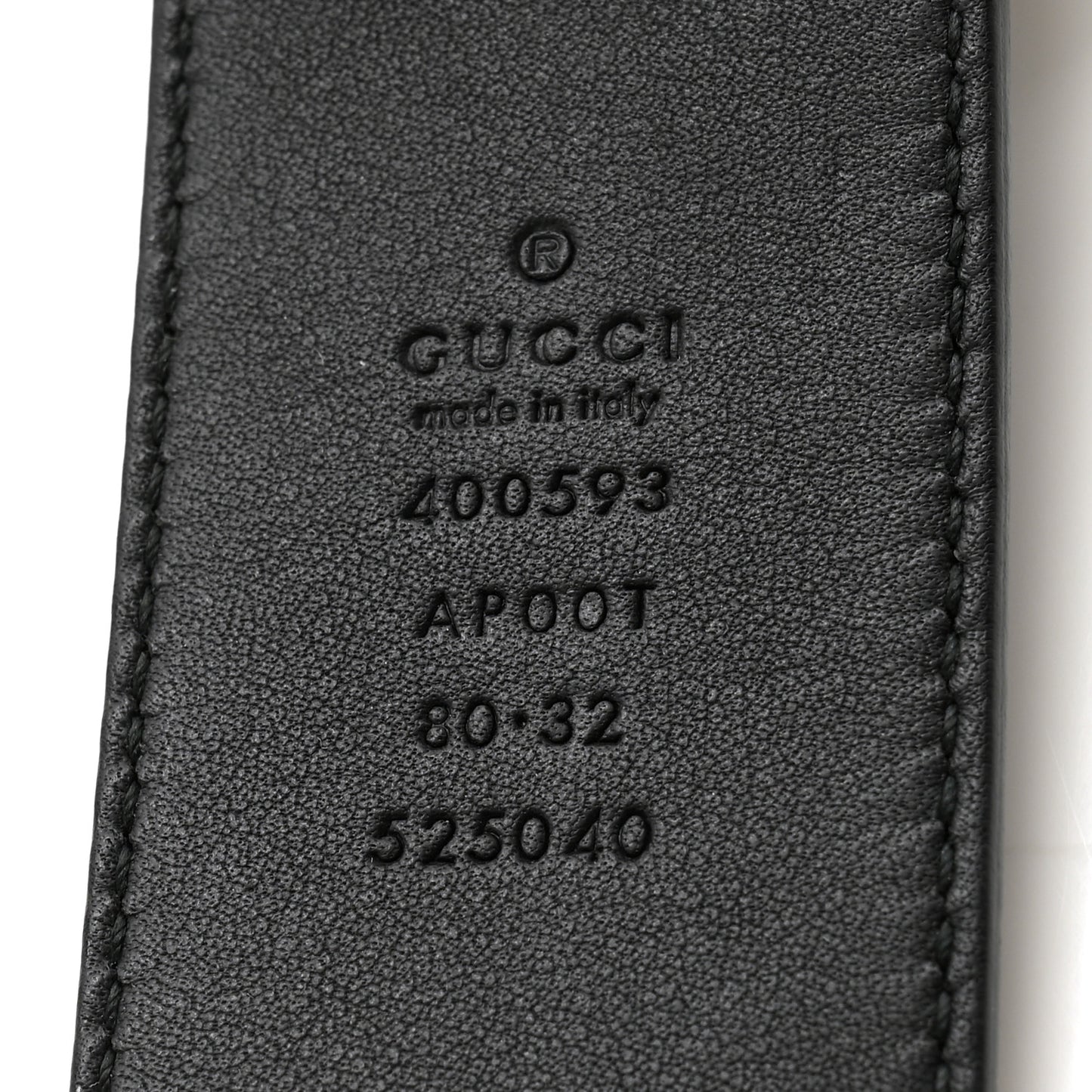 Calfskin Double G 40mm Belt 80 32 Black