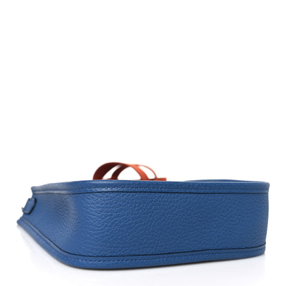 Hermes Taurillon Clemence Amazone Evelyne TPM Bleu Agate Cuivre 4 of 10
