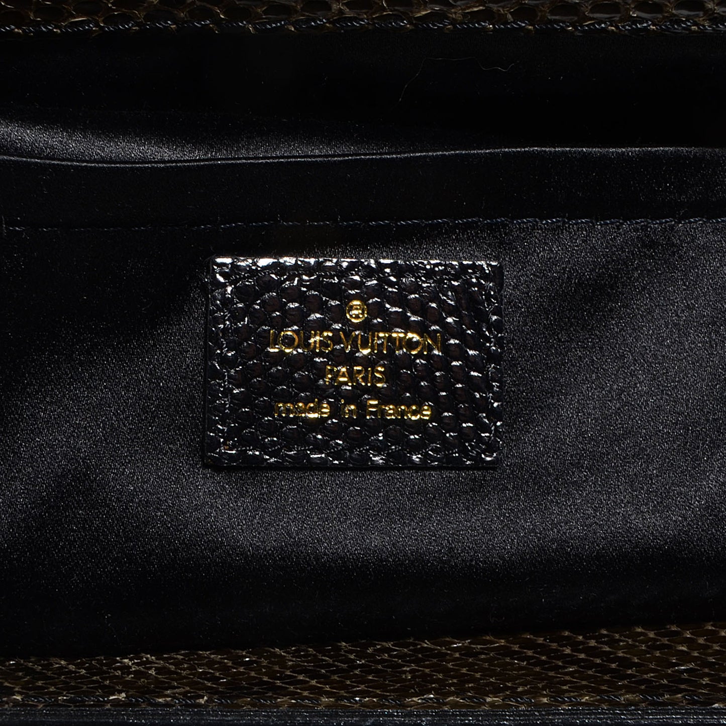 Monogram Denim Chinchilla Lizard Trapeze PM