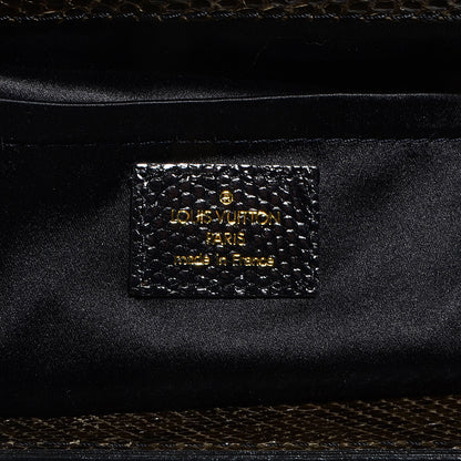 Louis Vuitton Monogram Denim Chinchilla Lizard Trapeze PM 7 of 8