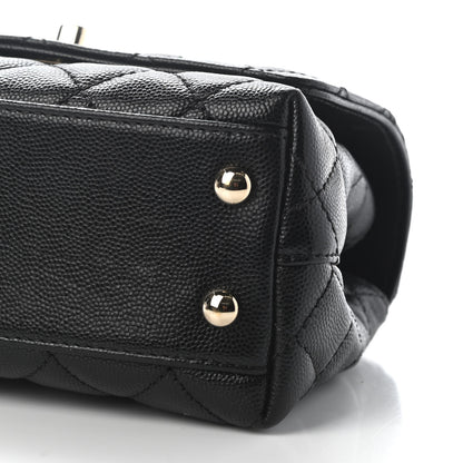 Chanel Caviar Quilted Extra Mini Coco Handle Flap Black 9 of 9
