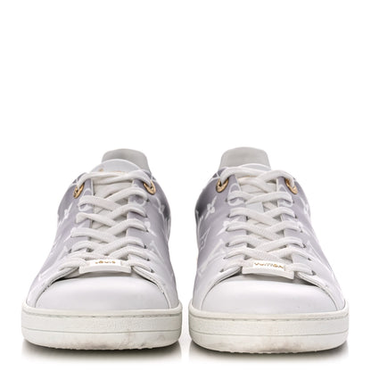 Louis Vuitton Calfskin Monogram Frontrow Sneakers 38.5 White Black 2 of 9