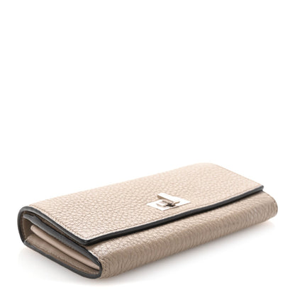 Fendi Cuoio Romano Vitello Grace Selleria Peekaboo Continental Wallet Corda 4 of 7