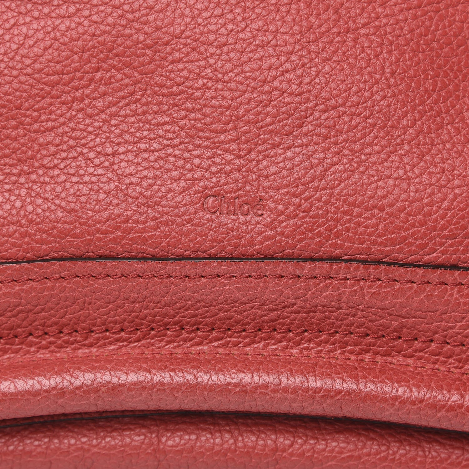 Chloe Calfskin Medium Paraty Scarlet Red 10 of 11