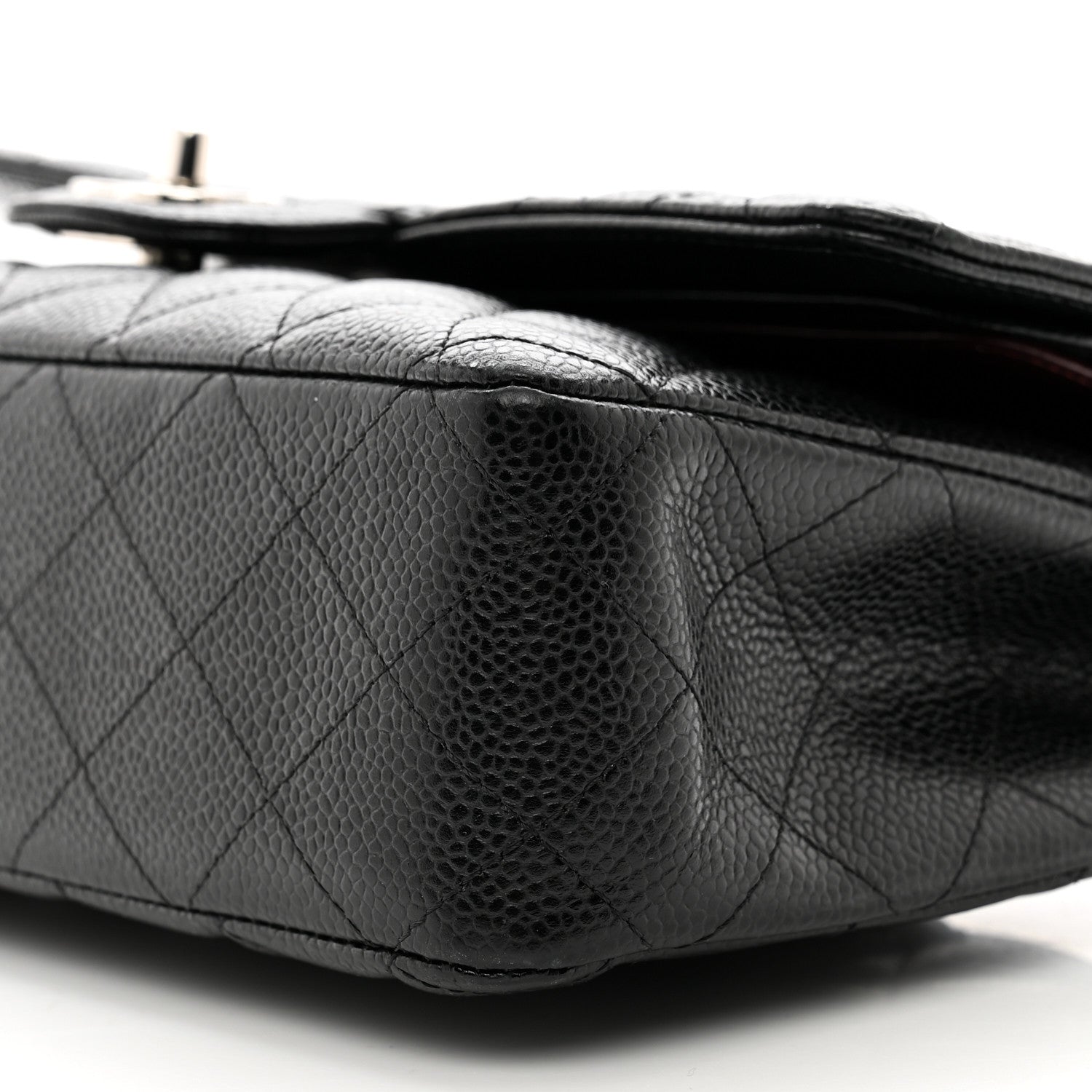 Chanel Caviar Quilted Medium Double Flap Black 10 of 11