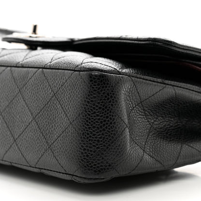 Chanel Caviar Quilted Medium Double Flap Black 10 of 11