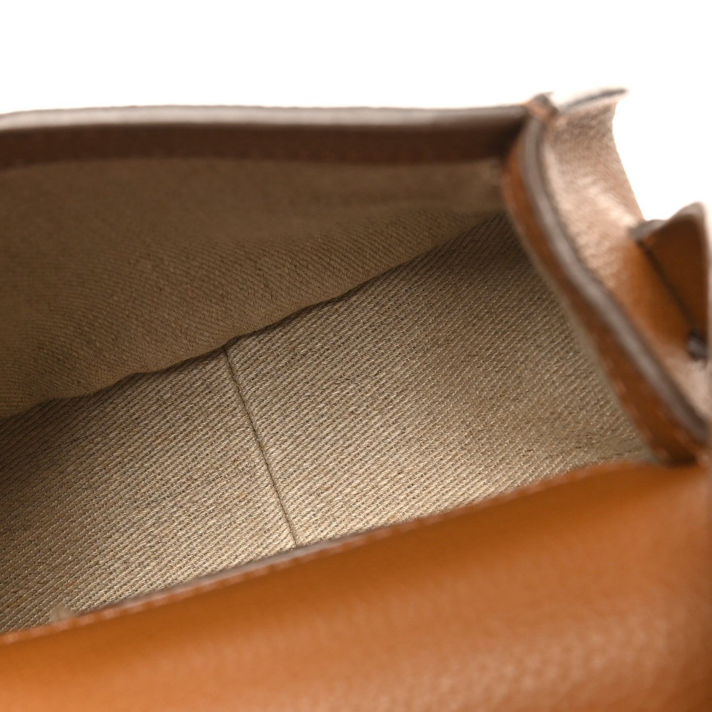 Grained Calfskin Small Marcie Saddle Bag Tan